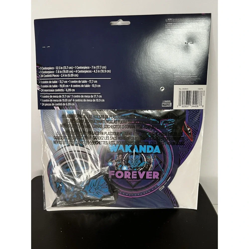 Black‎ Panther Wakanda Forever Centerpiece Kit Confetti Party Decor